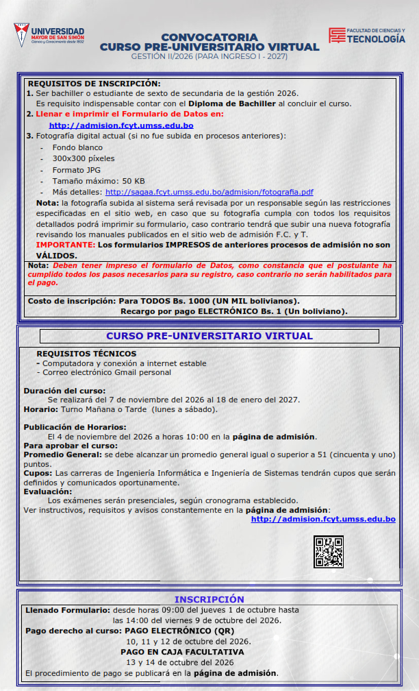 http://sagaa.fcyt.umss.edu.bo/imgs/Convocatoria-Curso-Pre-Universitario-Virtual-2-2026_001.png
